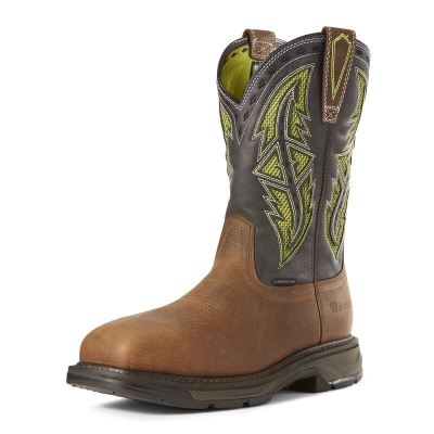 Ariat Work: WorkHog XT VentTEK Spear Carbon Toe Zapatos de Seguridad Hombre - Marrones (HLVID4796)